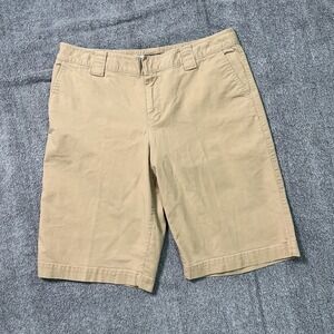 Tommy Bahama Mens Khaki Chino Shorts Tan Cotton Blend Size 34 Flat Front Casual